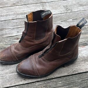 Brown Leather Riding Boots